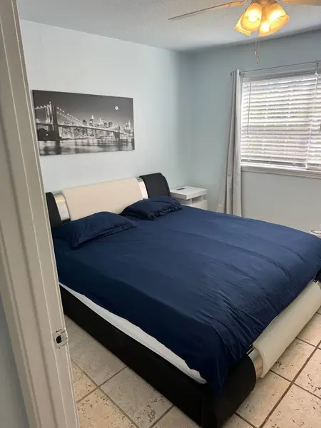 Bedroom with a king bed